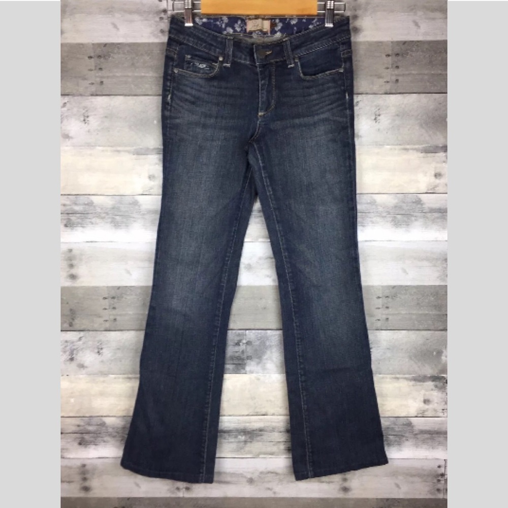 Paige Premium Denim Jeans Boot Cut Embroidered